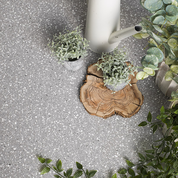 TERRAZZO Series Grigio Classico: Placas de Superficie Sólida 